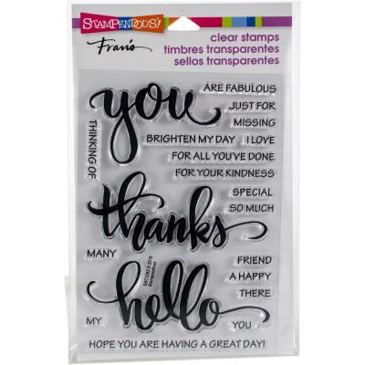 Stampendous - Clear Stamps - Big Words Thanks